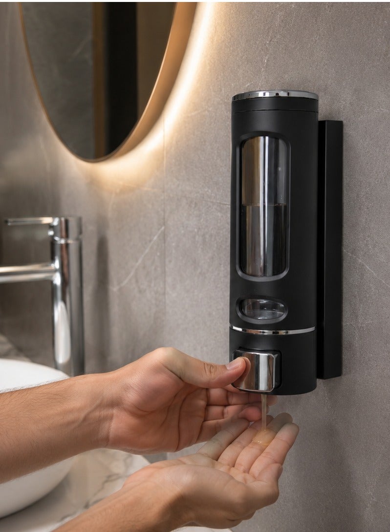 VENDIX Wall Mounted Soap Dispenser, 300ml, Liquid Shampoo Dispenser, Shower Gel, Hand Sanitizer, Lotion Dispenser for Bathrooms and Hotels, 300ml - Image 4