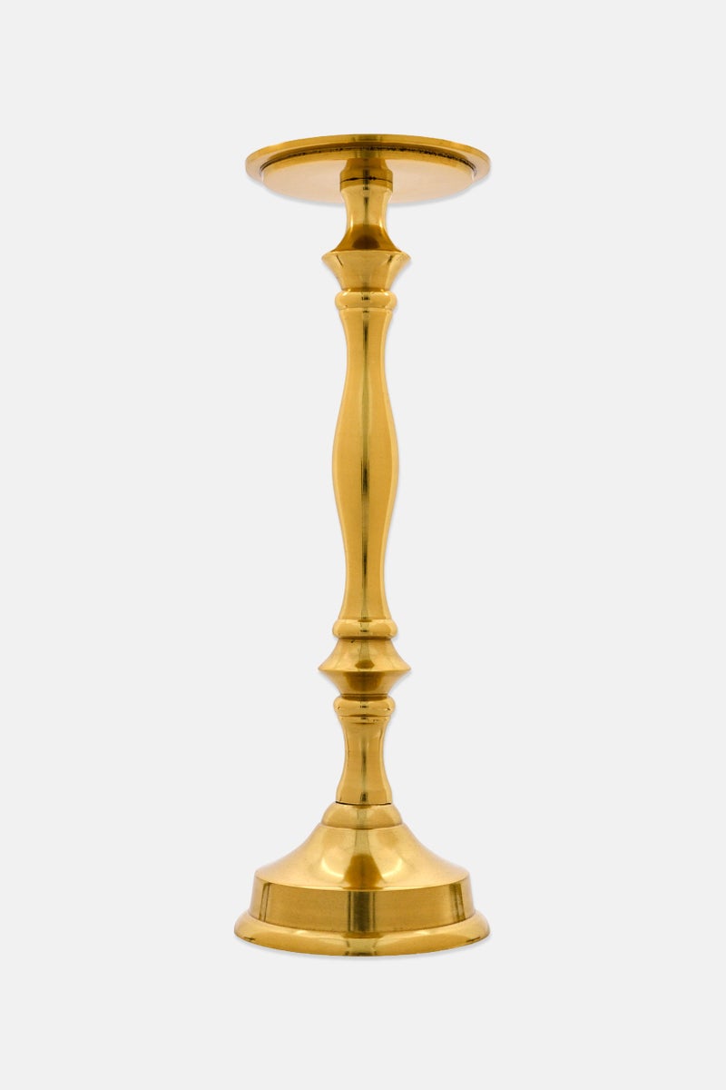 Muy Mucho Lumarko Candle Holder, Gold - Image 1