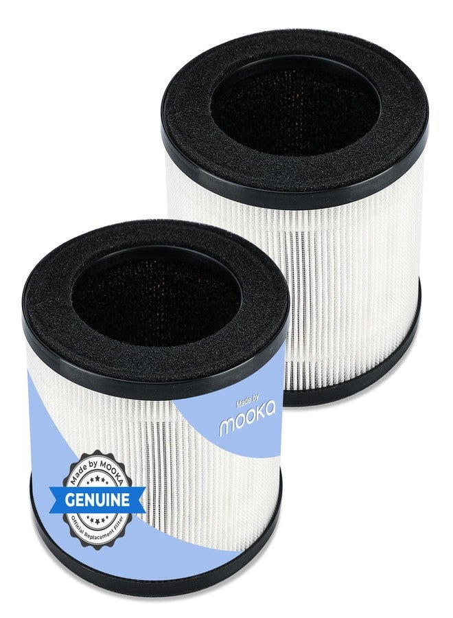 موكا فلاتر هواء أصلية من موكا، طراز H13 HEPA، بديلة لجهاز تنقية الهواء M01، تزيل الغبار والدخان والروائح ووبر الحيوانات الأليفة وحبوب اللقاح، عبوة من قطعتين - Image 1
