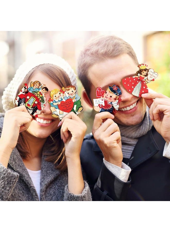 BBTO 36 Pcs Valentine's Day Wood Ornaments Heart Ornaments Valentine's Day Hanging Red Cafe Coffee Heart Wood Cutouts Decoration for Home Coffee Bar - Image 5