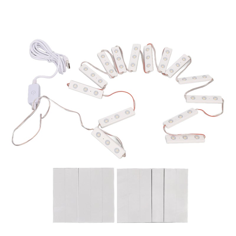LED Vanity Mirror Light: 4000-5000K Soft Non-Stroboscopic Light - DIY Adjustable Brightness Vanity Make Up Strip Light for Home Dresser, Makeup Beginners & Daily Beauty Routine - Image 1