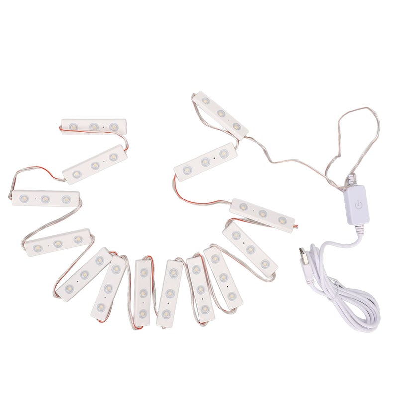 LED Vanity Mirror Light: 4000-5000K Soft Non-Stroboscopic Light - DIY Adjustable Brightness Vanity Make Up Strip Light for Home Dresser, Makeup Beginners & Daily Beauty Routine - Image 2