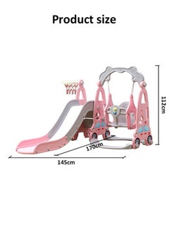 XIANGYU 3 In 1 Slide Swing Set Kindergarten Indoor Small Plastic Swing With Slide For Kids  - Image 4