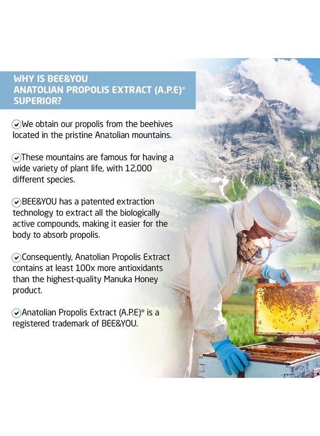 BEE & YOU BEE and You Immune Support 100% Natural Propolis Shot Supplement, Antioxidants, Vitamin C, VIT D3, Zinc, Orange Juice, Raw Honey, 1.69 fl. oz x 12 Bottles - Image 5