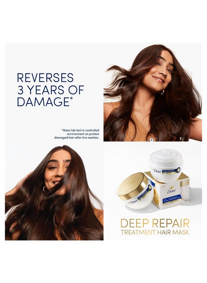 دوف قناع علاجي عميق لإصلاح الشعر 10 في 1، 300 مل | زهري، لجميع أنواع الشعر - Image 2