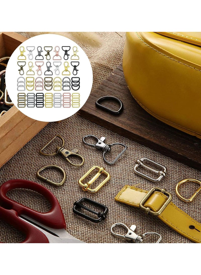 GGOOT Purse Hardware, 56pcs Swivel Hook with D Rings for Purses, Keychain, Lanyard and Handbags  - Image 4