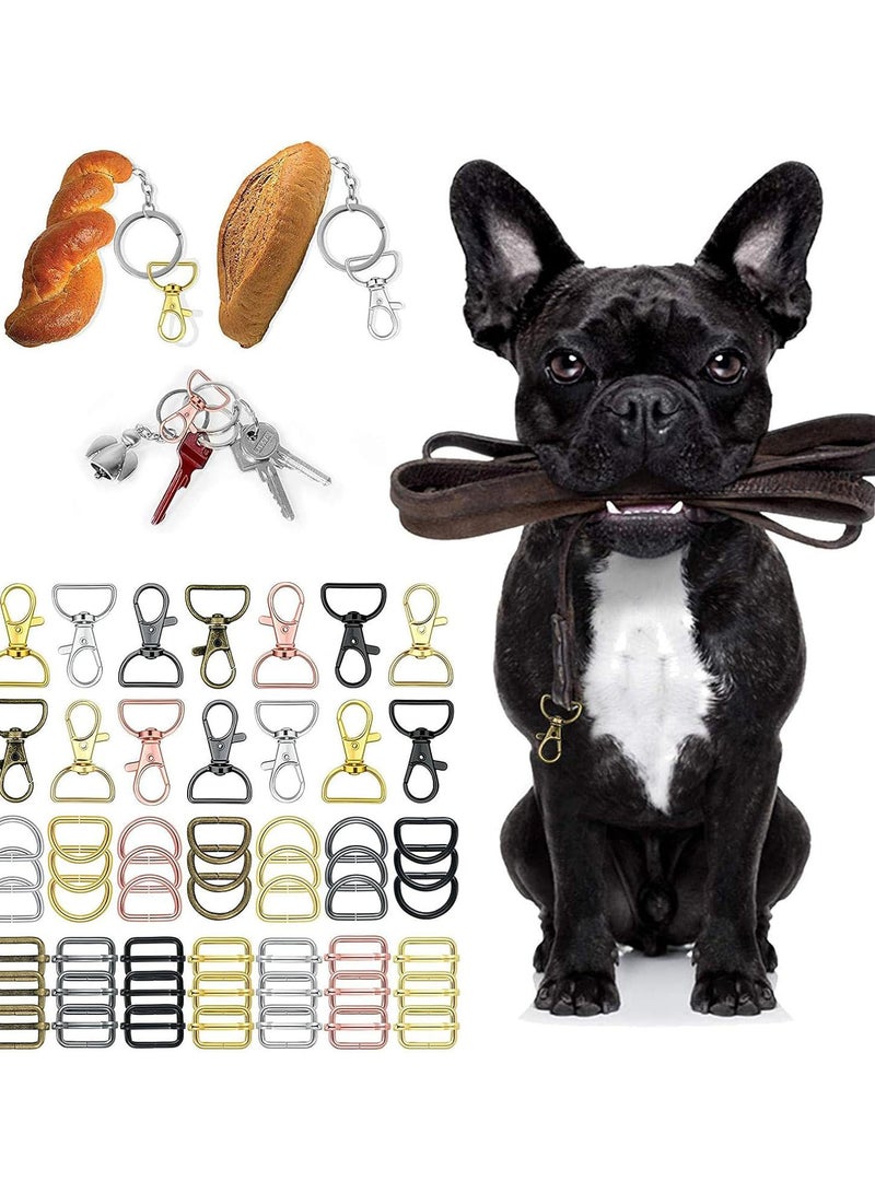GGOOT Purse Hardware, 56pcs Swivel Hook with D Rings for Purses, Keychain, Lanyard and Handbags  - Image 2