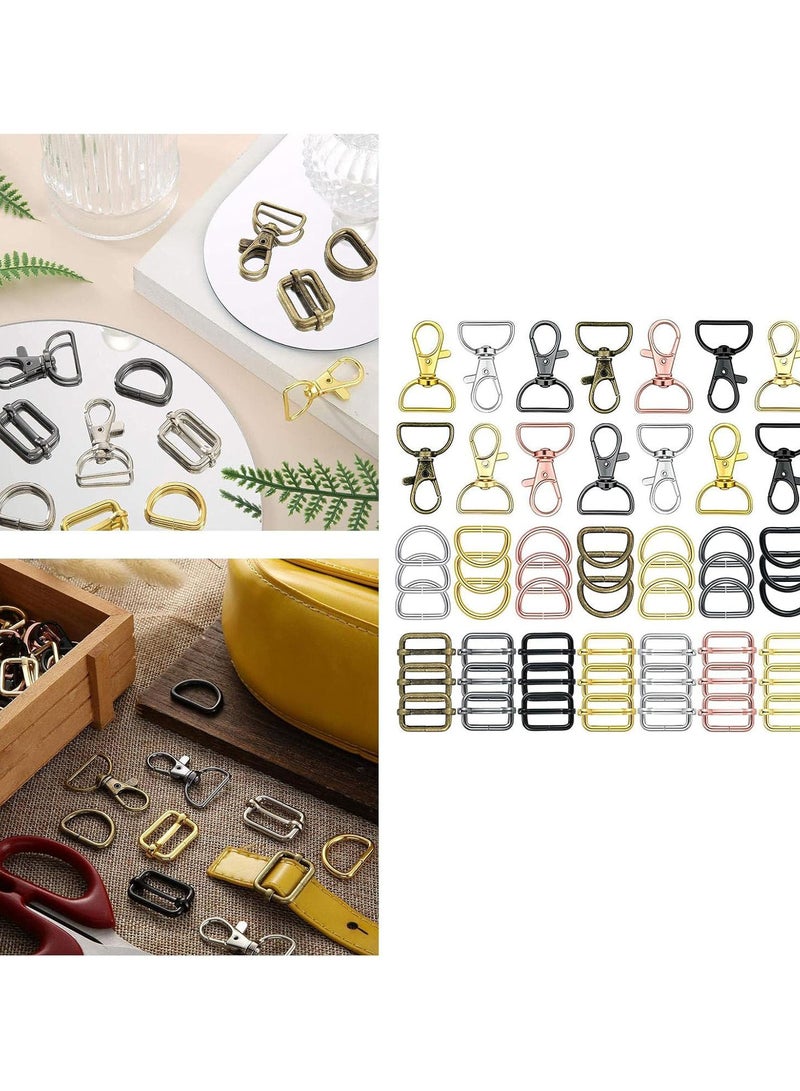 GGOOT Purse Hardware, 56pcs Swivel Hook with D Rings for Purses, Keychain, Lanyard and Handbags  - Image 5
