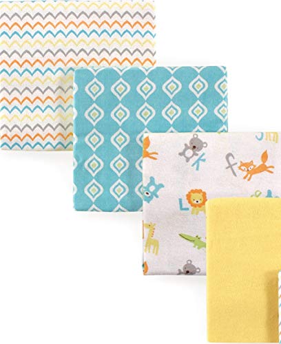 Luvable Friends Unisex Baby Cotton Flannel Receiving Blankets, Garden 7-Pack, One Size - Image 2