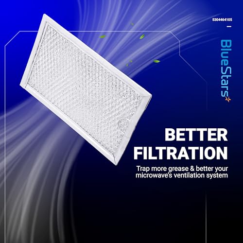 BlueStars WB06X10608 5304464105 Microwave Grease Filter 5 x 7-5/8 inch Replacement - Compatible with Frigi.daire GE Microwaves - Replaces 5304478913 5304517871 PS12585760 - Image 4