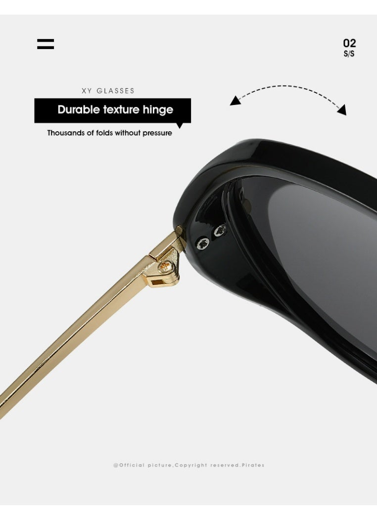 VANLINKER Oversized Trendy Polarized Aviator Sunglasses for Women Men Retro Round Sunglasses Vintage Shield Shades VL9798 - Image 4