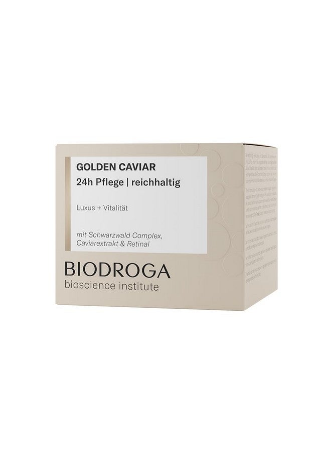 Biodroga Bioscience Institute - Golden Caviar 24h Care Rich 50 ml - Luxurious Skin Care from the Black Forest for Dry and Demanding Skin - Nourishing, Moisturising Skin Care - Image 2