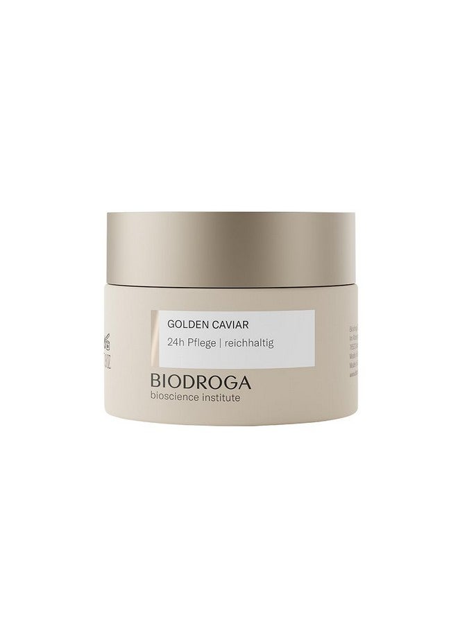 Biodroga Bioscience Institute - Golden Caviar 24h Care Rich 50 ml - Luxurious Skin Care from the Black Forest for Dry and Demanding Skin - Nourishing, Moisturising Skin Care - Image 1
