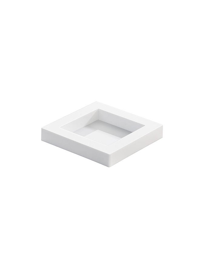 Restaurantware-2.5 x 2.5 Inch Dessert Plates, 20 Disposable Appetizer Plates - For Cold Foods, White Plastic Mini Serving Plates, Serve Appetizers Or Desserts, For Buffet Or Catered Events - Image 1