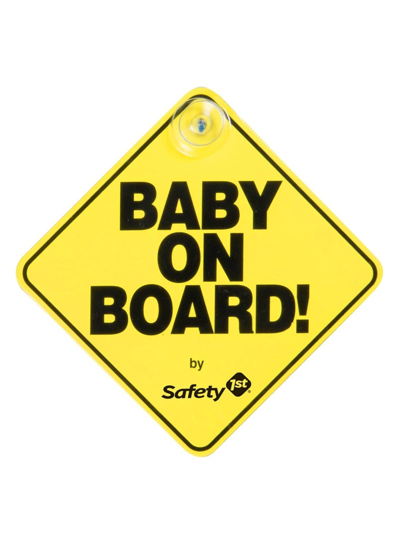 سيفتي فيرست علامة "طفل على متن الطائرة" باللون الأصفر - Image 1