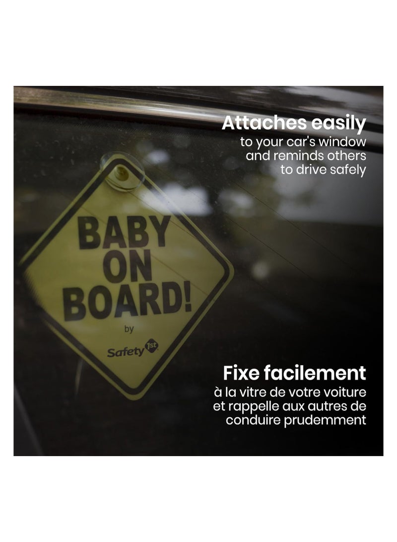 سيفتي فيرست علامة "طفل على متن الطائرة" باللون الأصفر - Image 5