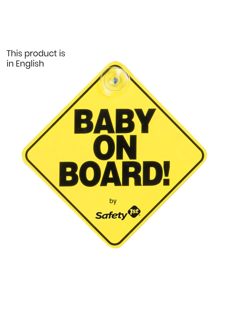 سيفتي فيرست علامة "طفل على متن الطائرة" باللون الأصفر - Image 2