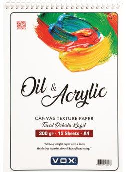 Vox Art 300 gr Acrylic Paint Notebook A4 15 Sheets  - Image 1