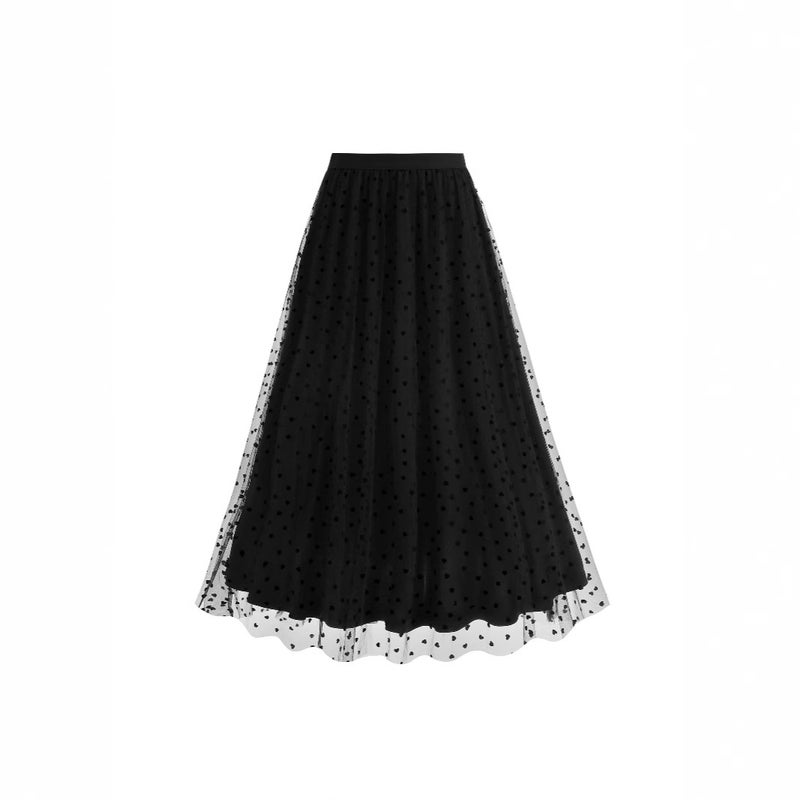 Polka Dot A-Line Dress - Image 3
