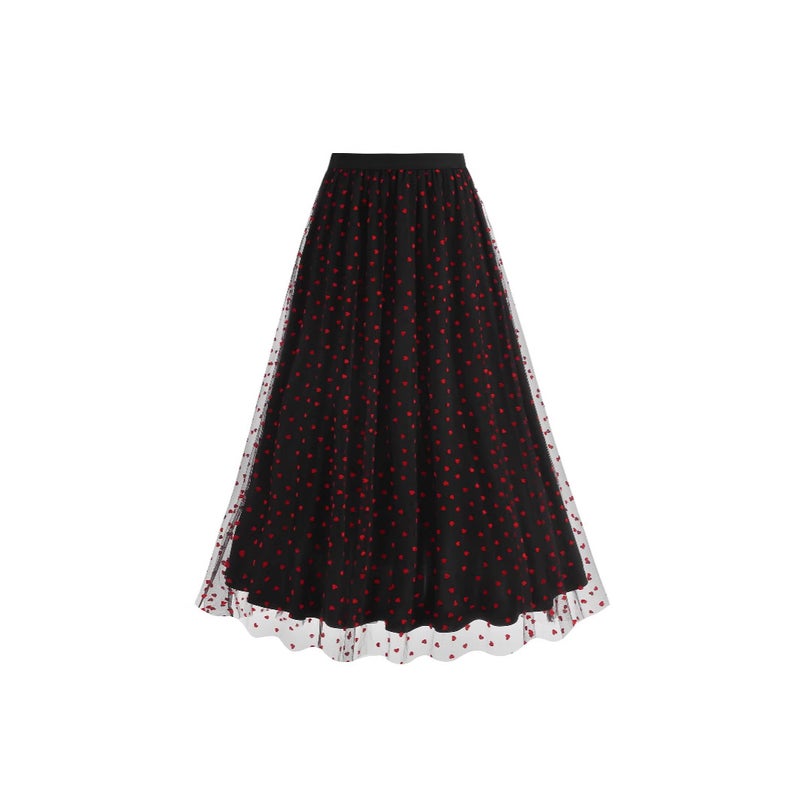 Polka Dot A-Line Dress - Image 4