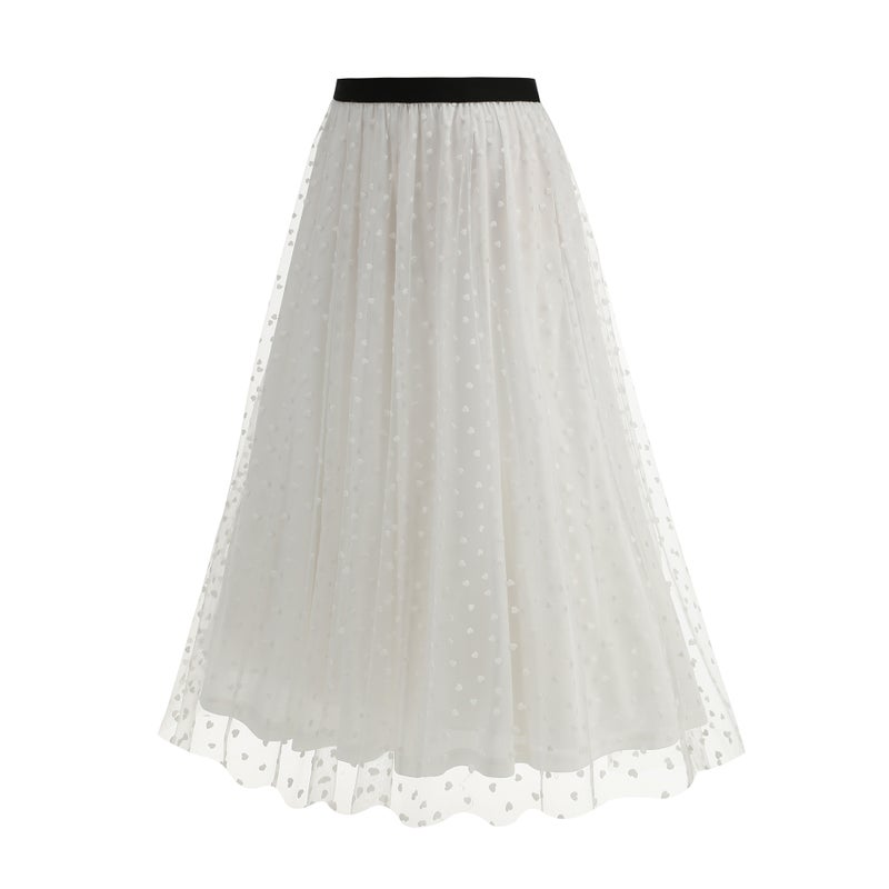 Polka Dot A-Line Dress - Image 1