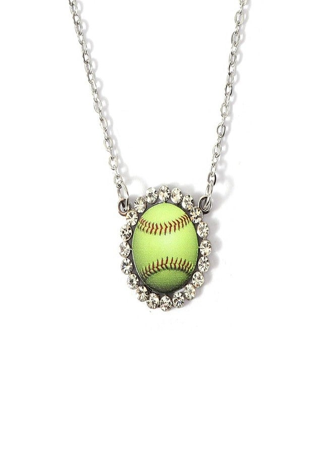 SENFAI Sports Ball Necklace Volleyball, Tennis, Baseball, Billiards, Soccer, Rugby, Golf Pendant Necklaces (Ball) - Image 1