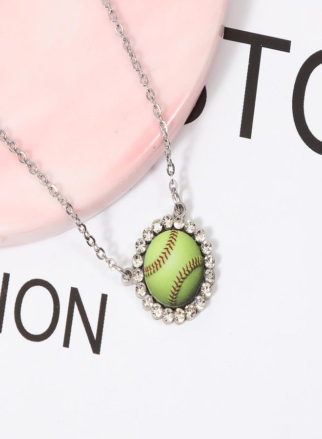 SENFAI Sports Ball Necklace Volleyball, Tennis, Baseball, Billiards, Soccer, Rugby, Golf Pendant Necklaces (Ball) - Image 2