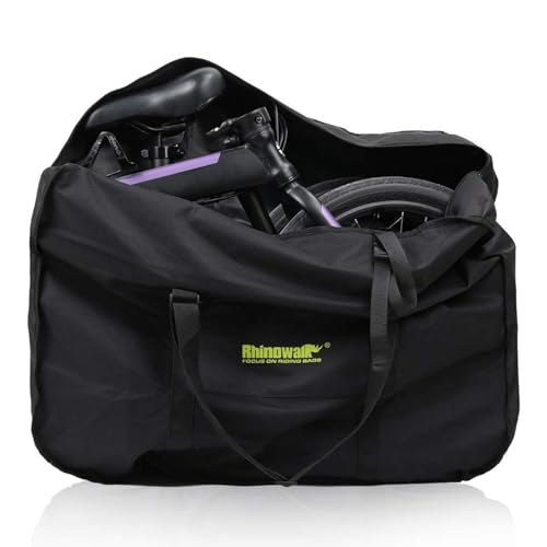 Rhinowalk Folding Bike Bag for 20 inch Folding Bikes - Wear-resistant Bicycle Travel Carrying Case Outdoors Bike Transport Bag for Cars Train Air Travel - Image 1