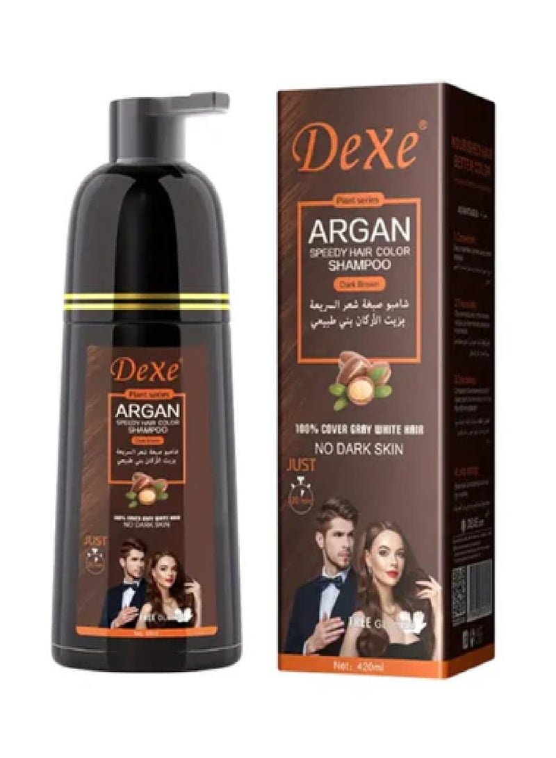 شامبو دكس أرجان للشعر لون بني داكن 420 مل