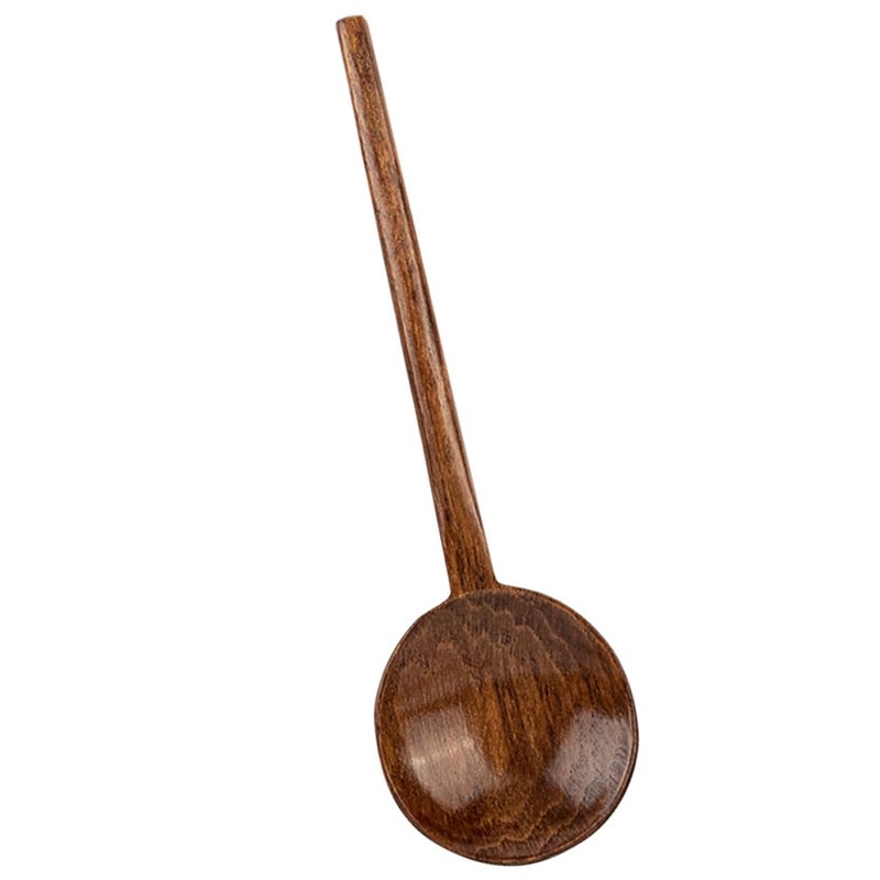 Long Handle Wooden Soup Spoon for Kitchen Cooking and Serving - Image 2
