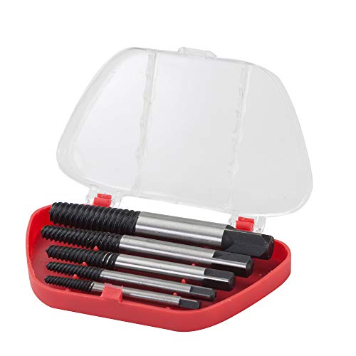 GROZ Screw Extractor Set with Chrome Molybdenum Construction| Ideal for Removing Broken Stubs, Pipes, Screws & Bolts| Easy and Fast Operation| Strong & Durable| Drill Sizes: 1 to 5 mm| SCE/5 - Image 1