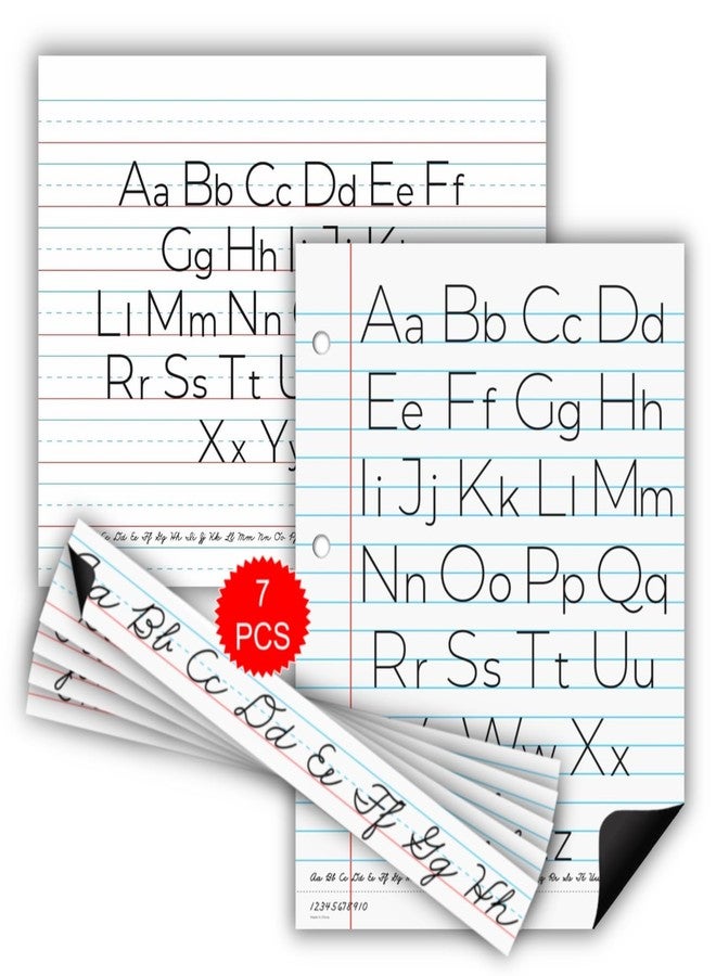 Simply Magic Magnetic Writing Paper Kit - Notebook Paper Poster, Magnetic Handwriting Paper, 5 Dry Erase Sentence Strips - Dry Erase Lined Paper for Whiteboard, 18'x23' - Image 1