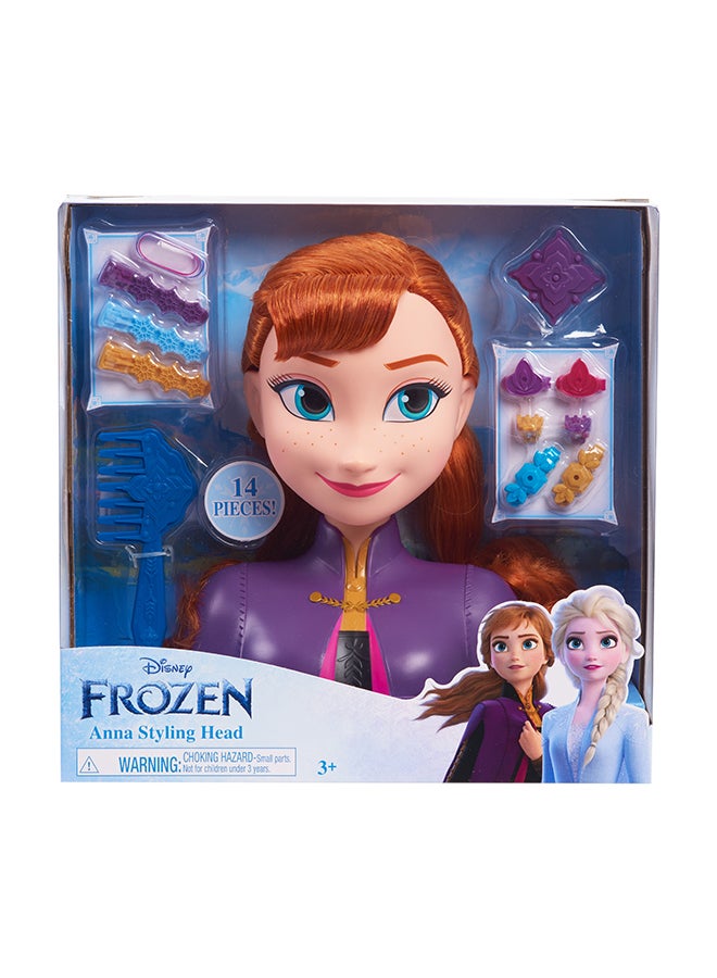 Disney FROZEN Frozen 2 Basic Anna Styling Head - Image 1