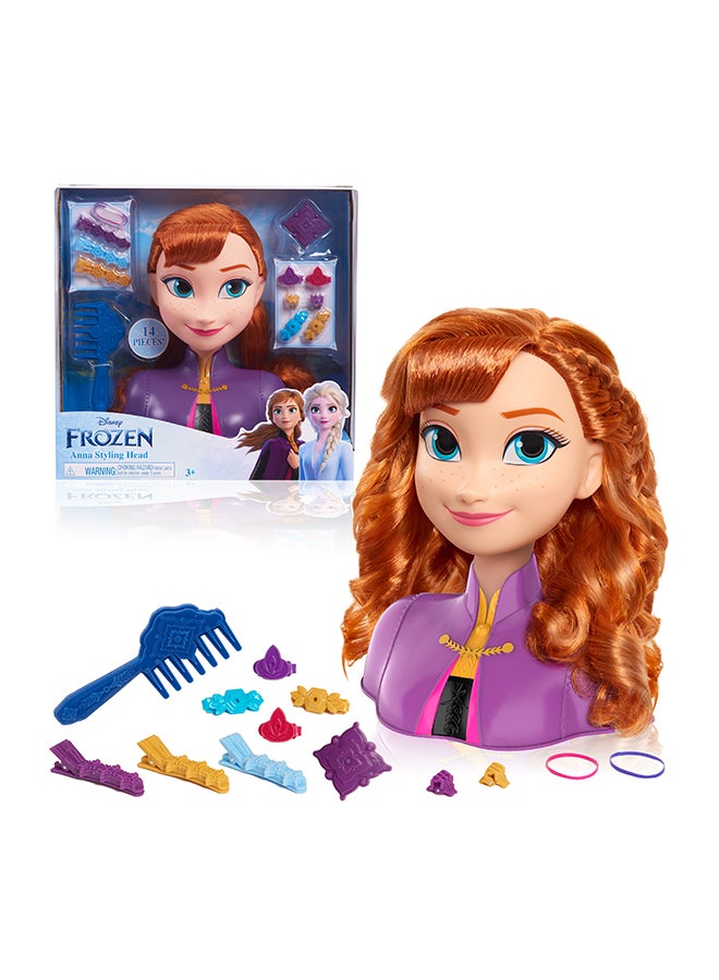 Disney FROZEN Frozen 2 Basic Anna Styling Head - Image 2