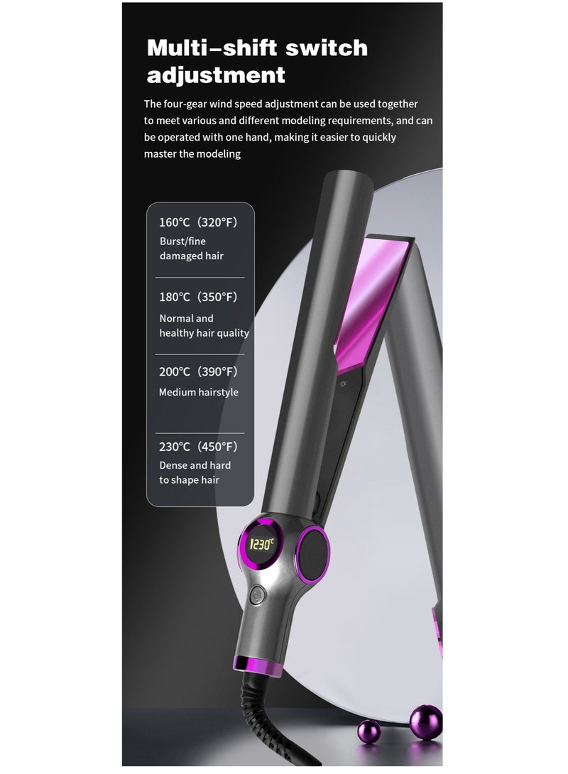 Clamp LCD Display Straightening Curling Iron - Image 5