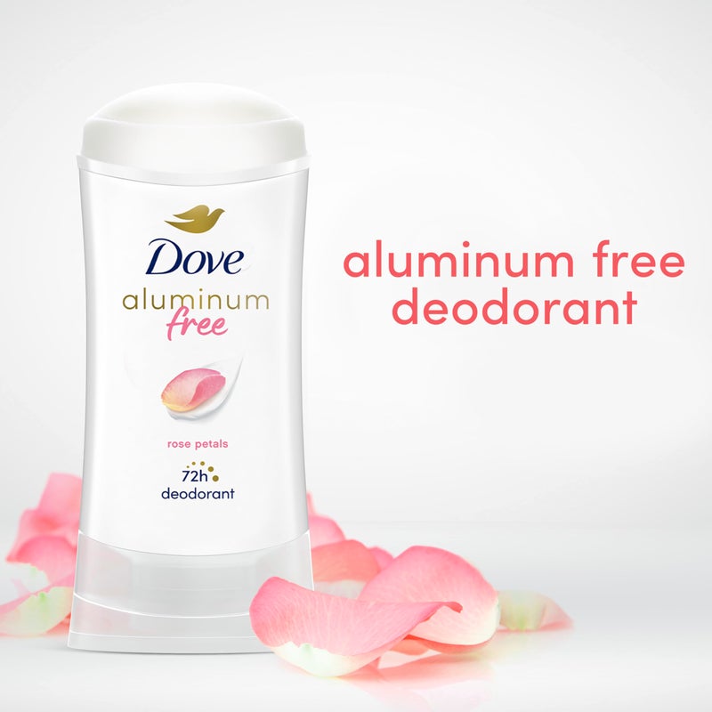 Dove 0% Aluminum Deodorant Stick Non irritating for Underarm Care Rose Petals Kindest, 2.6 Oz - Image 5