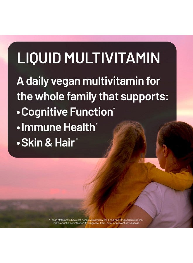 NatureWise Liquid Multivitamin for Women, Men of All Ages - Sugar Free, Vegan - Vitamins for Energy Levels, Beauty, Immune Health with Methylated B12 & Folate - Non-GMO - 30 fl oz(887 mL) - Image 2