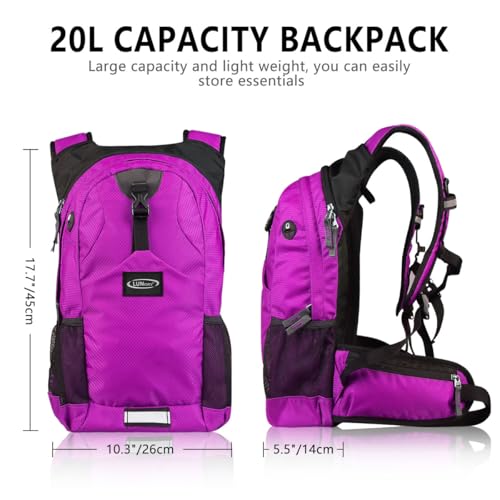 Lunidry Hydration Pack Thermal Insulated Hydration Backpack with 2L BPA Free Leak-Proof Water Bladder, Daypack Perfect for Running, Cycling, Hiking, Climbing-Keep Liquids Cool Up to 4 Hours - Image 2