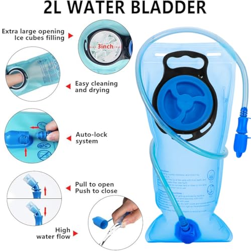Lunidry Hydration Pack Thermal Insulated Hydration Backpack with 2L BPA Free Leak-Proof Water Bladder, Daypack Perfect for Running, Cycling, Hiking, Climbing-Keep Liquids Cool Up to 4 Hours - Image 5