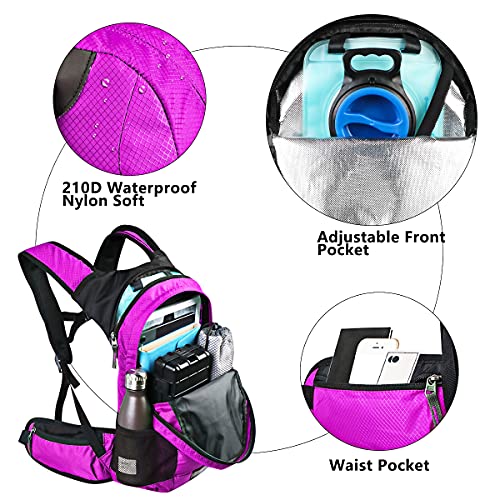 Lunidry Hydration Pack Thermal Insulated Hydration Backpack with 2L BPA Free Leak-Proof Water Bladder, Daypack Perfect for Running, Cycling, Hiking, Climbing-Keep Liquids Cool Up to 4 Hours - Image 3