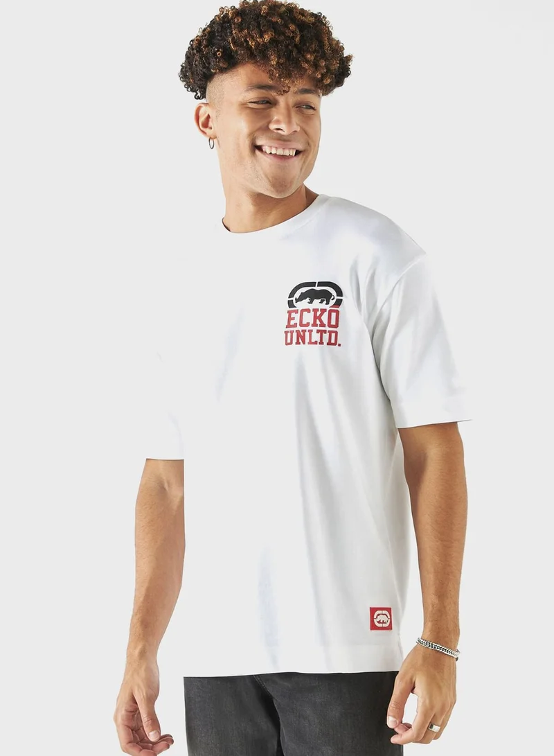 إيكو يو إن إل تي دي. Graphic Crew Neck T-Shirt