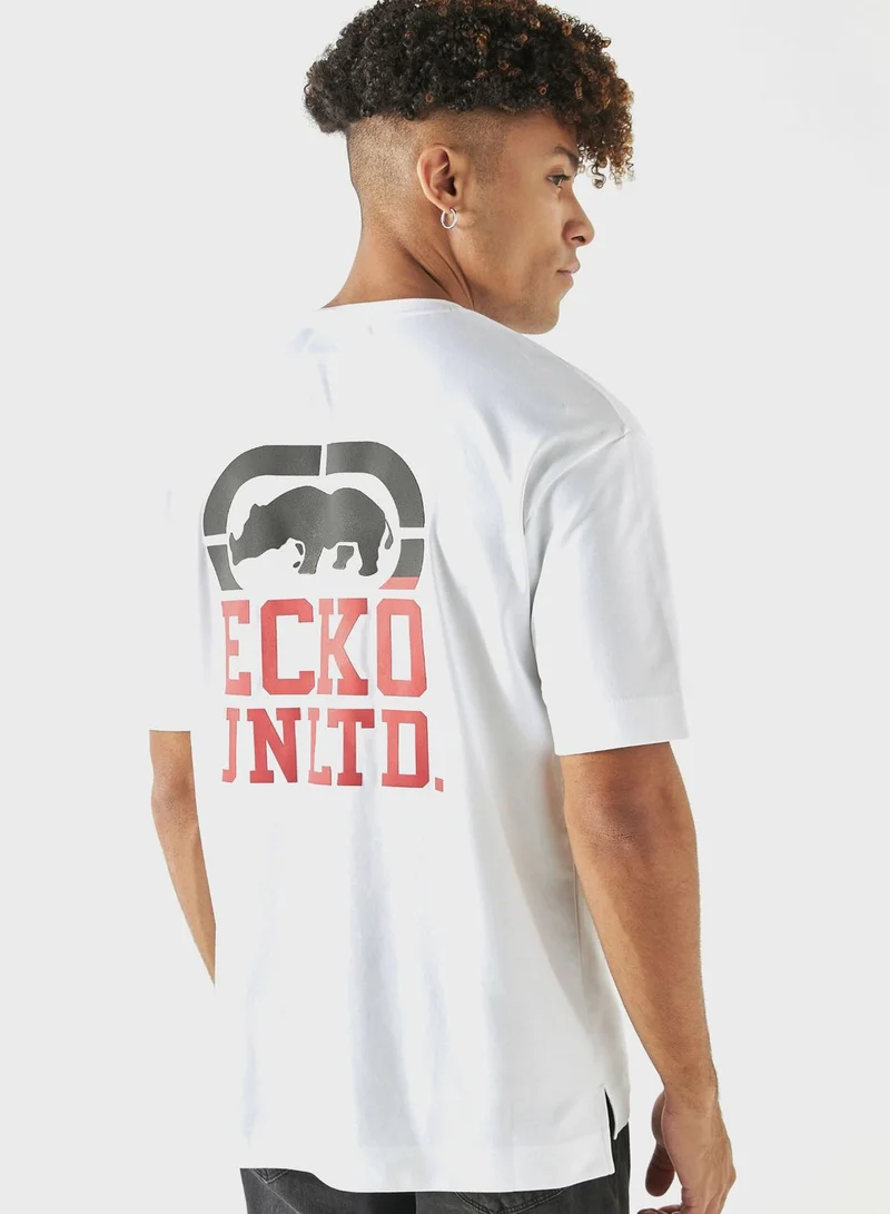 إيكو يو إن إل تي دي. Graphic Crew Neck T-Shirt
