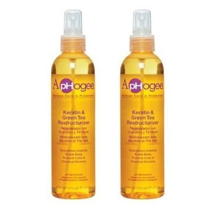 ApHogee Keratin and Green Tea Restructurizer 2 Pack of 8 fl. oz by Aphogee