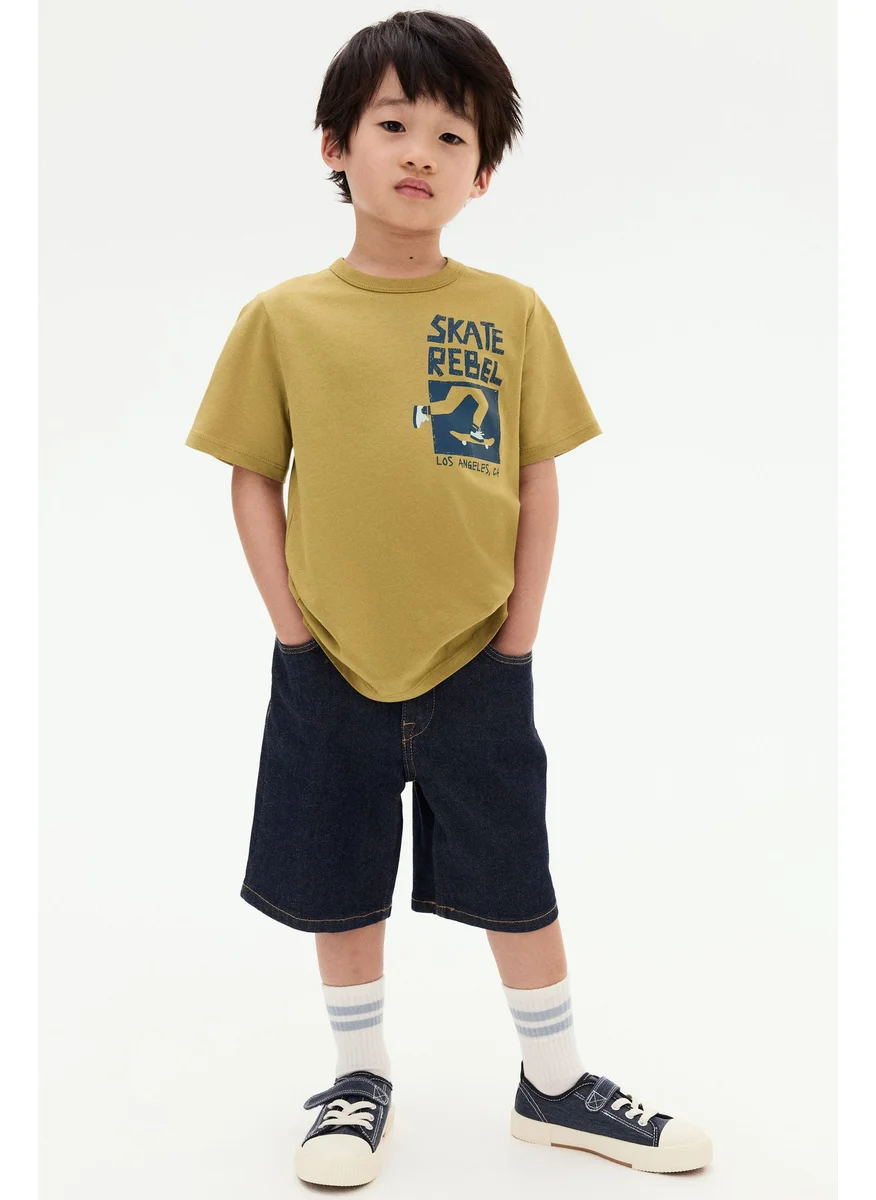 اتش اند ام Printed Cotton T-Shirt