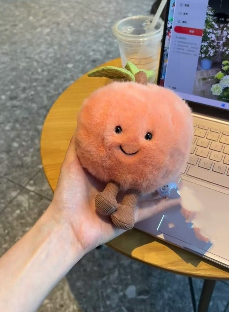 general Original peach to send dust bag plush toy girls birthday gift, cute soothing doll to send children, girls gift - Image 3