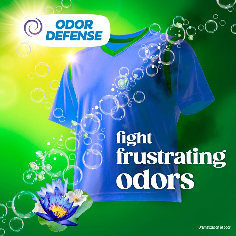 Gain Ultra Oxi Liquid Laundry Detergent, 107 loads, 154 fl oz, Waterfall Delight Scent, 2-in-1, HE Compatible - Image 2