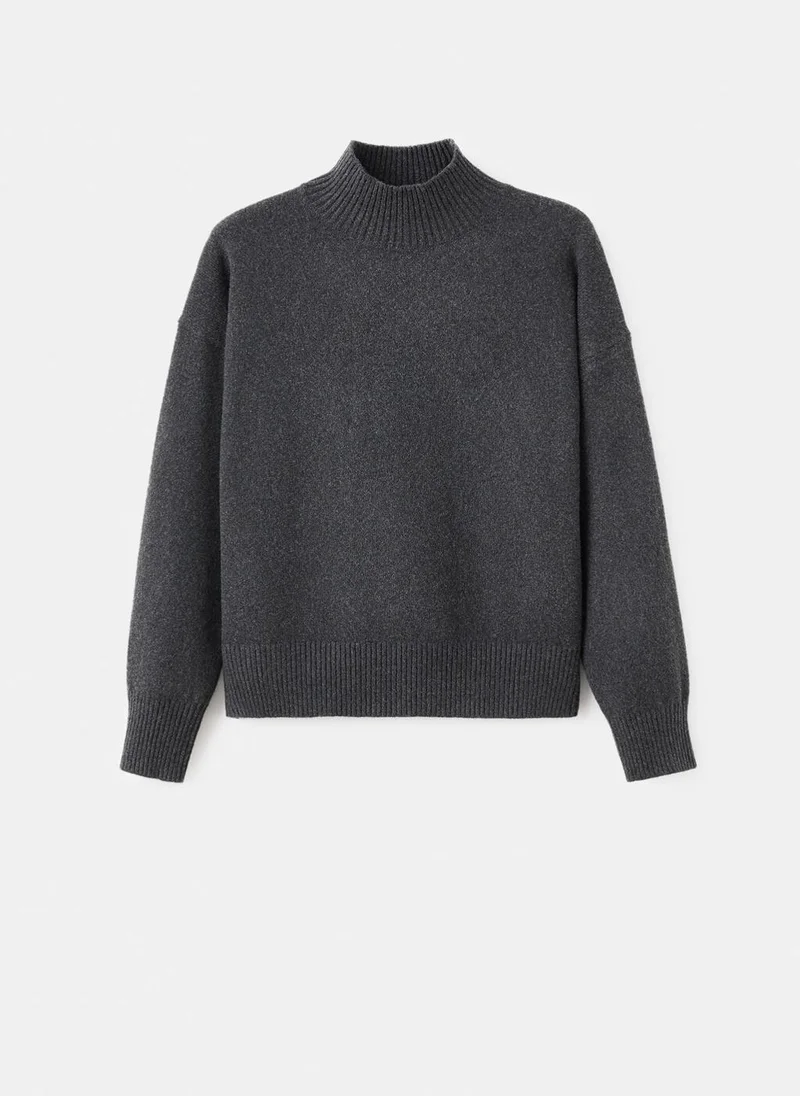 Mango  Ribbed turtleneck sweater for Women | Best Price UAE