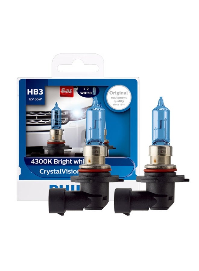 Philips Philips Crystal Vision New Silver Warrior 9005 Upgraded Car Headlight Bulb, Halogen Lamp, 2-pack, 4300k  - Image 1