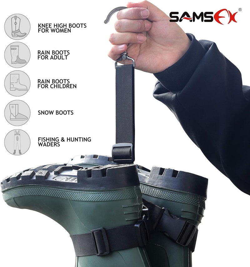 SAMSFX Fishing Wader Boot Hanger Adjustable Strap for Storage Drying - Image 3