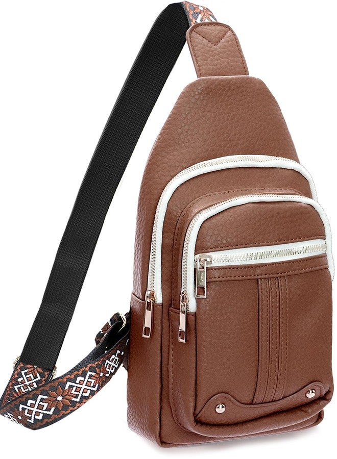 LIGETON Mothers Day Gifts for Mom Wife Crossbody Bag Gifts for Women Small Crossbody Sling Bags Fanny Pack, Brown, Crossbody Bag - Image 1